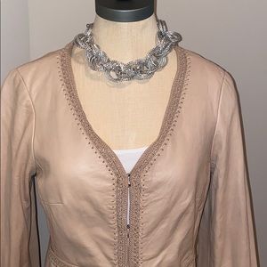 Nine West Leather 100% Leather Jacket